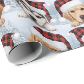 Christmas Puppy Wrapping Paper ラッピングペーパー (ロールコーナー)