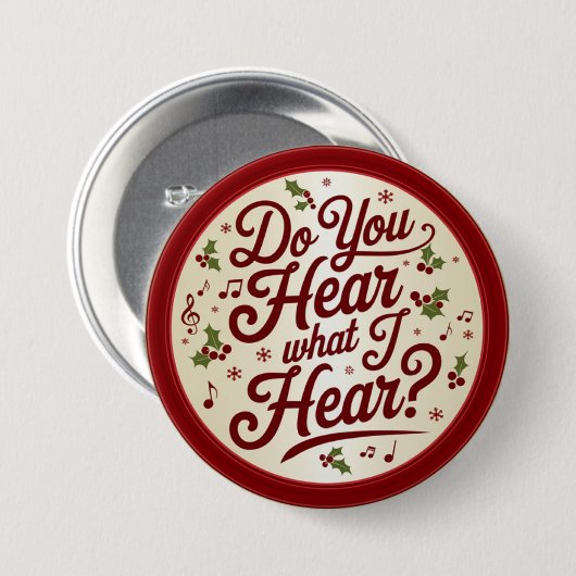 Christmas Question Button 缶バッジ (正面&裏面)