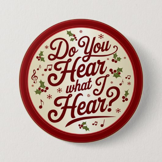 Christmas Question Button 缶バッジ (正面)