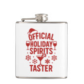 Christmas quote funny party spirits taster フラスク (正面)