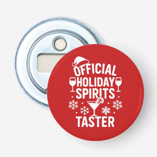 Christmas quote funny party spirits taster red 栓抜き (正面)