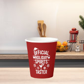 Christmas quote funny party spirits taster red 紙コップ
