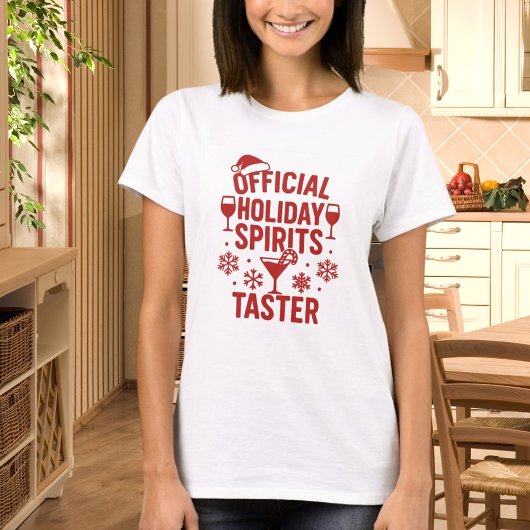 Christmas quote funny party spirits taster tシャツ