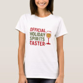 Christmas quote funny party spirits taster tシャツ (正面)
