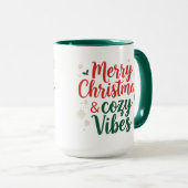 Christmas Quote Two-Tone mug, Festive Holiday Gift マグカップ (正面右)