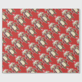 christmas-raccoon ラッピングペーパー (フラット)
