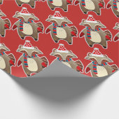 christmas-raccoon ラッピングペーパー (角)