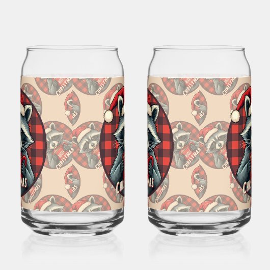 Christmas Raccoon Cocoa Cheer ガラス缶 (右)