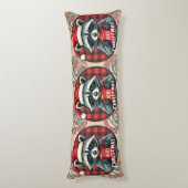 Christmas Raccoon Cocoa Cheer ボディピロー (裏面 (縦))