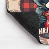 Christmas Raccoon Cocoa Cheer マウスパッド (コーナー)