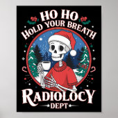 Christmas Radiology Tech Skeleton Xray Tech Ct Mri ポスター (正面)