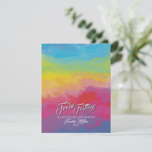 Christmas Rainbow Card シーズンカード (スタンド正面)