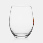 Christmas Ramen Cat Santa Anime Meow Kitty Meow Ca ステムなしワイングラス (右)