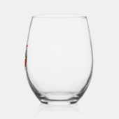 Christmas Ramen Cat Santa Anime Meow Kitty Meow Ca ステムなしワイングラス (左)