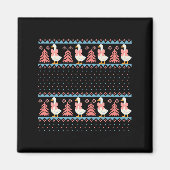 Christmas Rch Goose Ugly Sweater Pajama Xmas Tree  マグネット (正面)