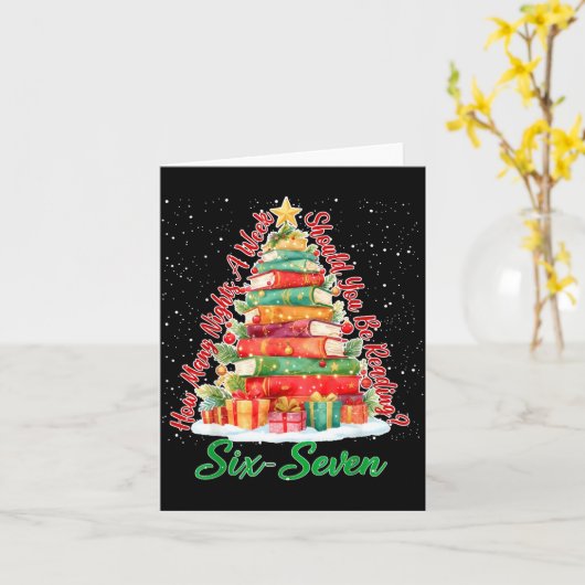 Christmas Reading 67 Six Seven Meme Teacher Book L カード (黄色い花)