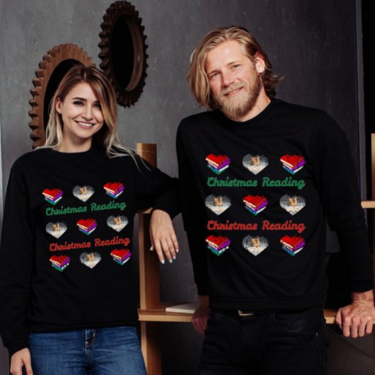 Christmas Reading Brushstroke Panel Tシャツ
