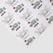 Christmas Recycling Garbage Truck Custom Name  薄葉紙 (詳細)