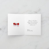 Christmas Red and White Celebration カード (内部)