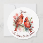 Christmas Red Cardinal Jesus Reason for Season (正面)