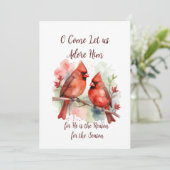 Christmas Red Cardinal Jesus Reason for Season  シーズンカード (スタンド正面)