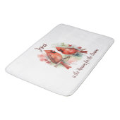 Christmas Red Cardinal Jesus Reason for Season バスマット (アングル)