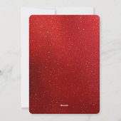 Christmas Red Flower Holiday Card シーズンカード (裏面)