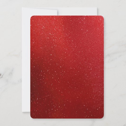 Christmas Red Flower Holiday Party Invitation 招待状 (裏面)