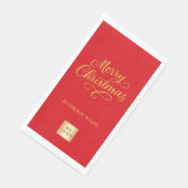 Christmas red gold business logo (コーナー)