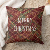 Christmas, Red Gold Green ,White Merry Christmas クッション (ブランケット)