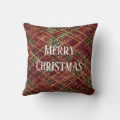 Christmas, Red Gold Green ,White Merry Christmas クッション (裏面)