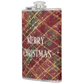 Christmas, Red Gold Green ,White Merry Christmas フラスク (左)