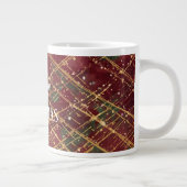 Christmas, Red Gold Green ,White Merry Christmas G ジャンボコーヒーマグカップ (右)