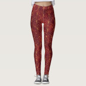 Christmas ,Red Gold ,Merry Christmas Leggings レギンス (正面)