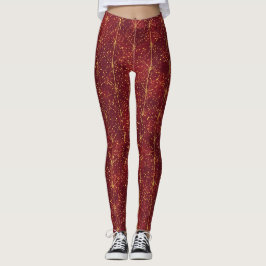 Christmas  ,Red Gold ,Merry Christmas  Leggings レギンス