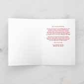 Christmas Red & Gold Original Oval Trend Joy Photo 箔シーズンカード (内側レイダウン)