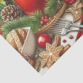 Christmas Red & Green Candlelight with Cookies 薄葉紙 (詳細)