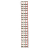 Christmas Red Green Plaid Pattern Table Runner ロングテーブルランナー (正面)