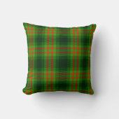 Christmas Red Green Tartan Plaid Seamless Pattern クッション (正面)