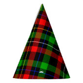 Christmas Red Green White Flannel Plaid Design パーティーハット (左)
