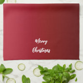Christmas Red Kitchen Towels キッチンタオル (折り畳み)
