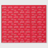 Christmas red modern Wrapping Paper ラッピングペーパー (フラット)