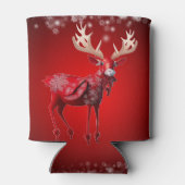 Christmas Red Reindeer Winter Holidays 缶クーラー (裏面)