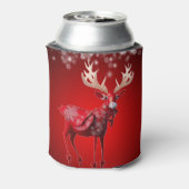 Christmas Red Reindeer Winter Holidays 缶クーラー (缶裏面)