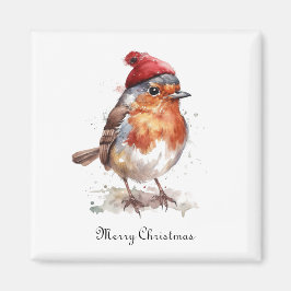 Christmas Red Robinのカスタマイズ マグネット