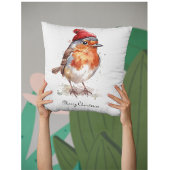 Christmas Red Robin、カスタマイズ可能 クッション