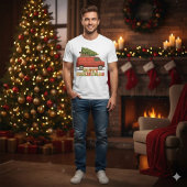 Christmas Red Truck Tree Transport Tシャツ