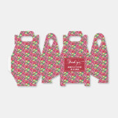  Christmas Red Wedding favor box フェイバーボックス (折り畳みなし)