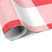 Christmas Red White Check  ラッピングペーパー (ロールコーナー)