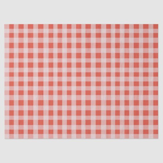 Christmas Red White Gingham 薄葉紙 (正面)